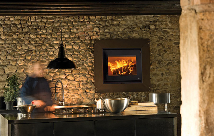 chimenea  Aire Canalizable, Gabbiano Ruggine