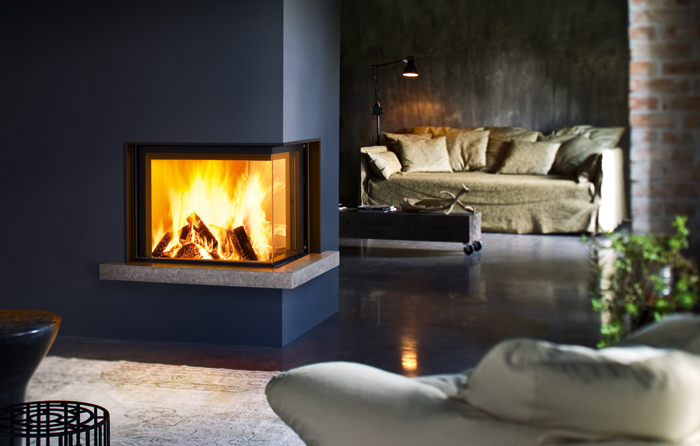 chimenea trmica a madera  Aire Canalizable, Forma 75 DX/SX